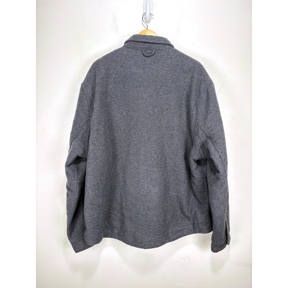 Jachs New York Sherpa Lined Shirt Jacket Shacket Men 2XL Gray Heavyweight NWT - Image 2 of 4