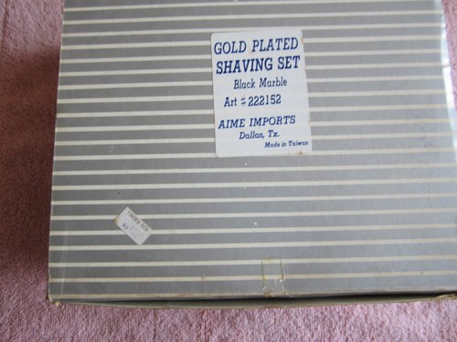 Vintage Style Shaving Kit Men’s Razor Shaving Brush & Bowl Black Onyx Trac II - Picture 6 of 6