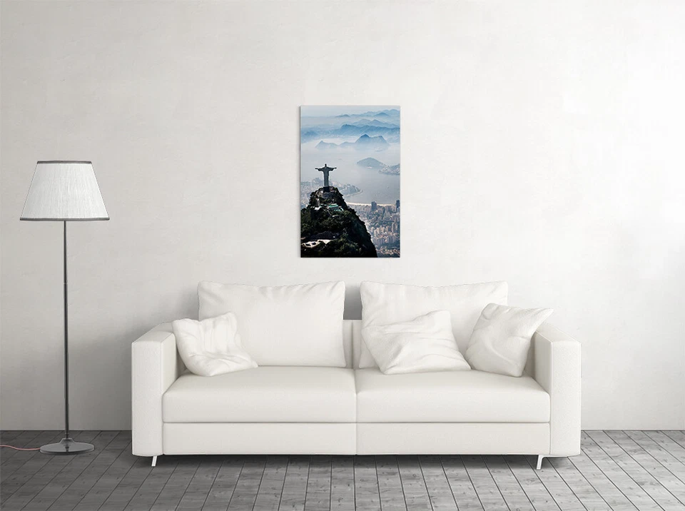 Río de Janeiro Arial Shor Impresión Viaje Pintura Arte de Pared Hogar - PÓSTER 20x30 Foto 3 de 4