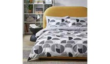 Habitat New Geo Blocks Monochrome Bedding Set - King size (1238)