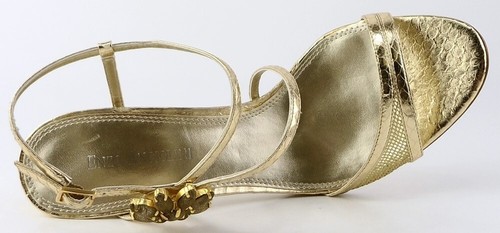 $90 ENZO ANGIOLINI MEREDYTH Light Gold Designer EVENING WEDDING Sandals 9.5 M - Picture 3 of 4