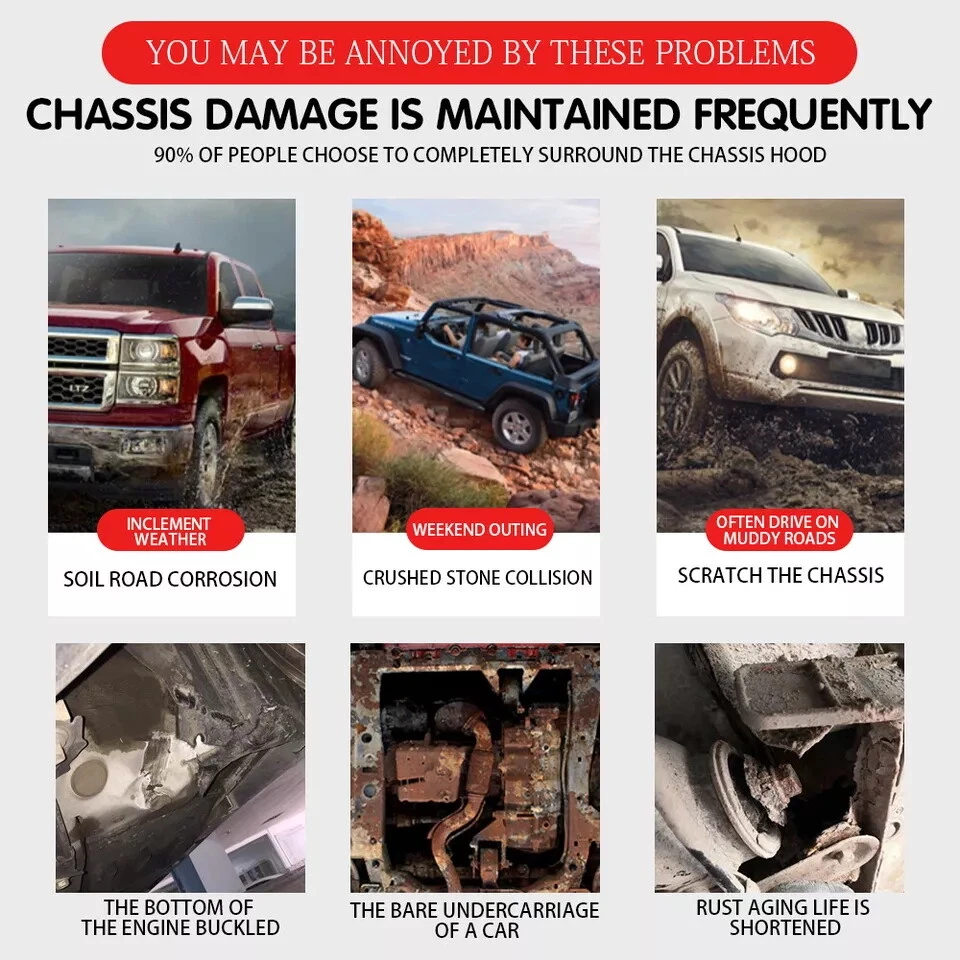 Protector contra salpicaduras de motor 68244401AB 68274490AA CH1228148 para Jeep Compass 2017-2019 Foto 3 de 4