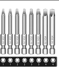 10 PCS Screwdriver Bit Set, Robertson Square Allen Wrench Drill Bits