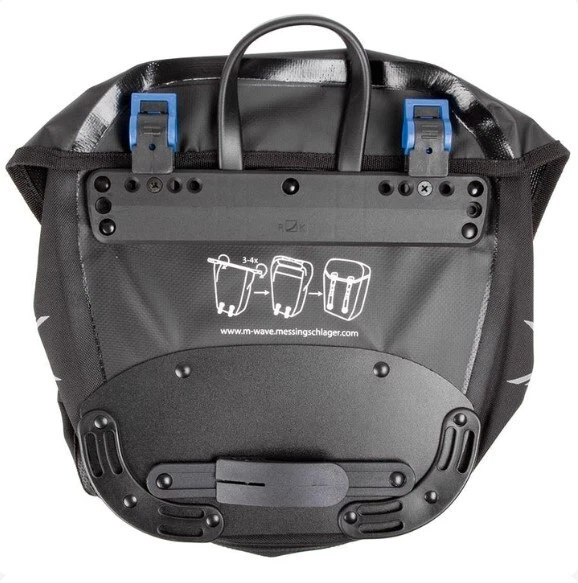 M-Wave Manitoba Waterproof 25L Pannier Black Pro Side Bags - Image 2 of 4