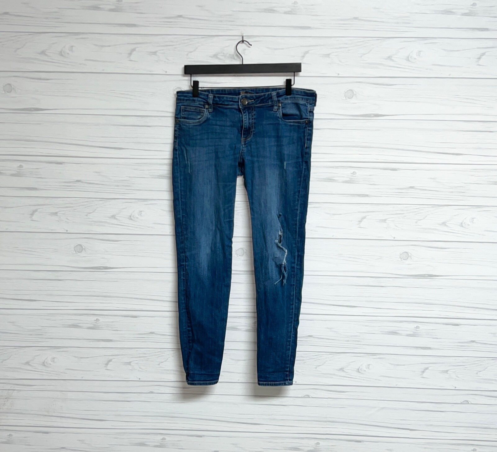 Kut from the Kloth jeans womens size 10 skinny mid rise blue stretch