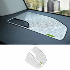 Cubierta de marco de altavoz de asiento trasero de acero plateado de 2 piezas para BMW X5 G05 2019-2021