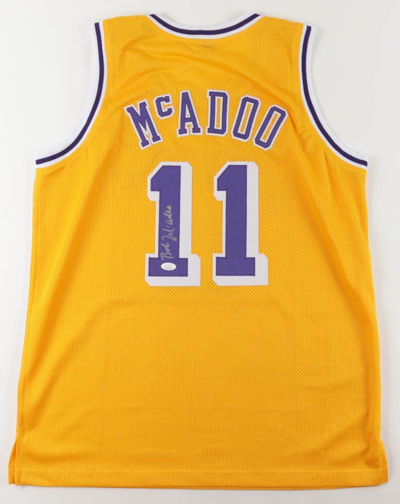 Bob Mcadoo Autographed Signed Los Angeles Lakers Home Jersey (JSA COA) NBA Hall Of Fame 2000 