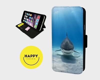 PREDATOR SHARK LURKING - Kunstleder Flip Handyhülle - iPhone/Samsung
