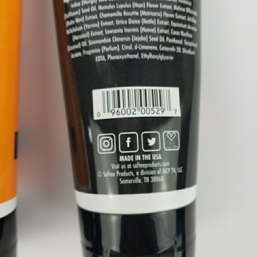 Softee Damage Preventing Detoxifying Shampoo Conditioner Set 7oz Mango Charcoal - Picture 10 of 10