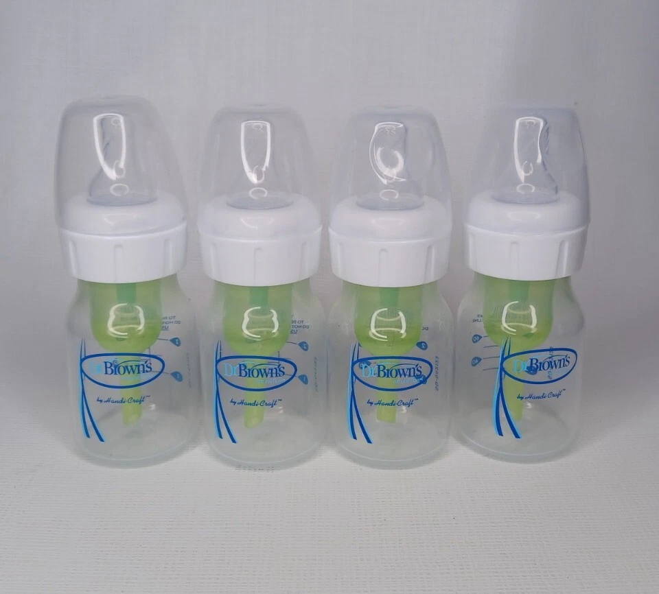 Dr Brown's 4 oz Anti-Colic Options Narrow Baby Bottles 4 Pack