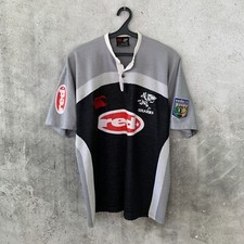 NATAL SHARKS 2001 2003 AWAY RUGBY UNION SHIRT CANTERBURY JERSEY SIZE L