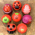 Red Nose Day 2021 : Set of Eight Red Noses - NEW - Comic Relief