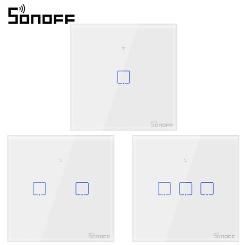 SONOFF TX Smart Wall Touch Switch,1/2/3 Gang Light Switch For Alexa/ eWelink APP - Picture 1 of 28