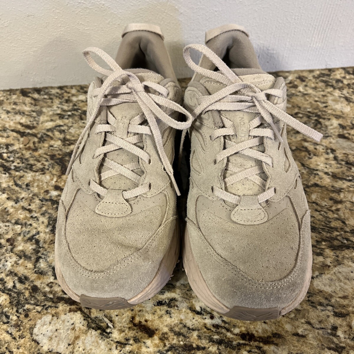 Hoka One U Clifton L Tan/Sand/Dune Colorway Suede Shoe Men\'s 8.5 Women 9.5 Hoka One One HOKA Clifton L Suede Shifting Sand Dune for  main image 4