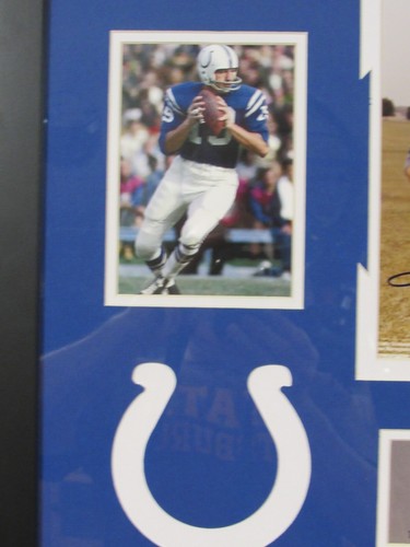 JOHNNY UNITAS 27X21 SIGNED AUTOGRAPHED BALTIMORE COLTS FRAMED MATTED PHOTO PSA - Picture 3 of 8