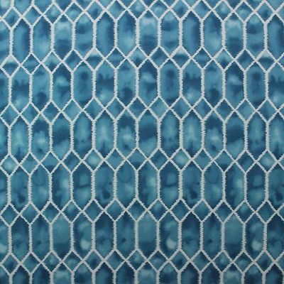 P KAUFMANN GEM AQUA BLUE WATERCOLOR EFFECT MULTIUSE COTTON FABRIC BY YARD 54''W