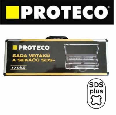 10-teiliges Set SDS+ Bohrer und Meißel in Alubox SDS Plus Set PROTECO