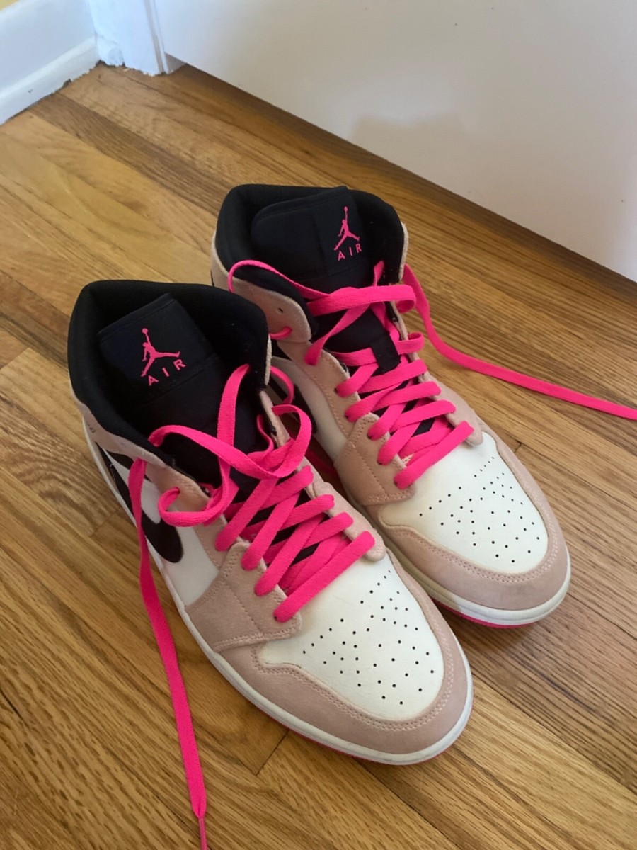 Hyper Pink And Black Black Crimson Pink Jordan Kids' Sneakers And