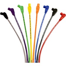 Sumax Taylor 8mm Spiro-Pro Red Spark Plug Wires Harley 84-94 99 FXR Center Mnt
