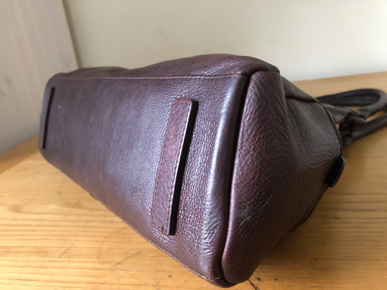 RADLEY BROWN LEATHER SHOULDER HANDBAG DOG TAG CHARM EXCELLENT CONDITION