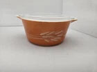 Vintage Pyrex Orange  Casserole Bowl Dish with Lid