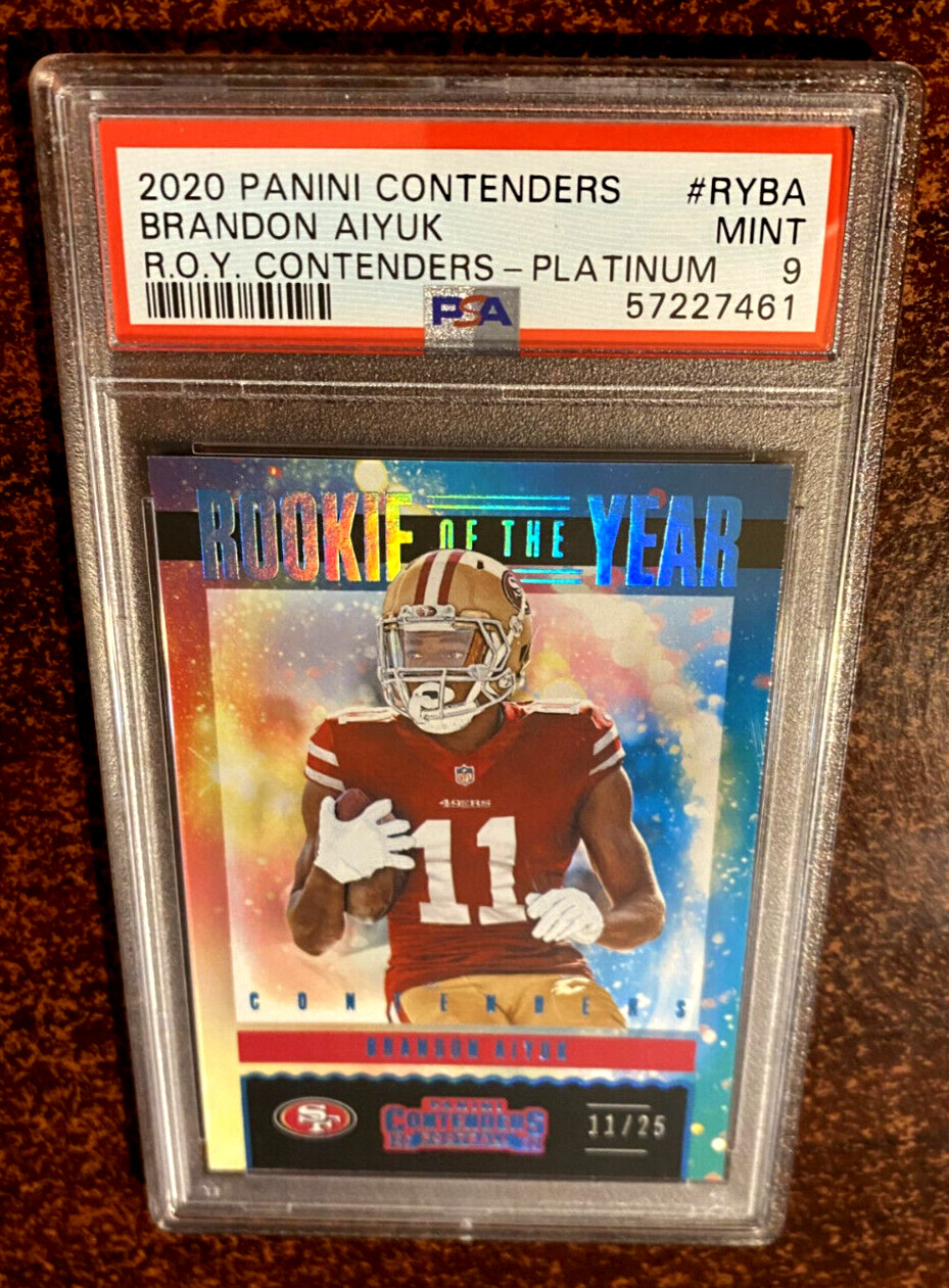 Brandon Aiyuk Panini Contenders Rookie of the Year Contenders #RYBA Platinum