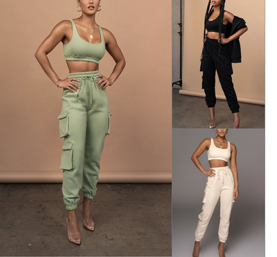 Womens Ladies Sage Scoop Neck Crop Top 