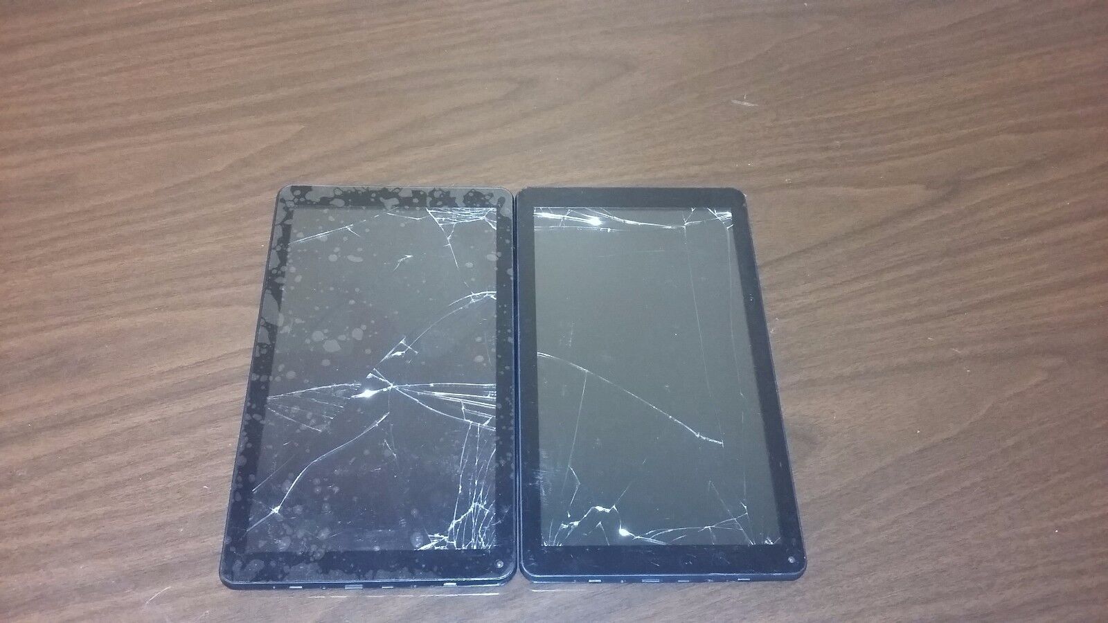 Lot of 2 NeuTab N10 Plus 10.1" Black 16GB Touchscreen WiFi Tablet broken screen.