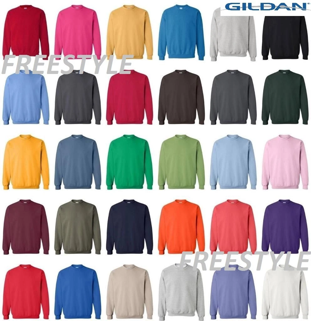 Gildan 12000 DryBlend Mens Crewneck Sweatshirt 50 50 Fleece Crew