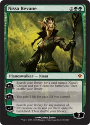 Nissa Revane Zendikar Near Mint, Japanese - MTG