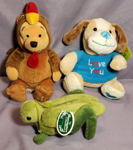 Disney Store Winnie the Pooh Rooster Costume Bearington Grasshopper Plush Lot 3