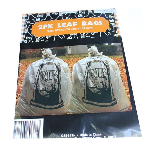 2 Pack 30" x 40" Leave Bags RIP PUMPKIN GHOST Halloween Fall Collection - Picture 8 of 9