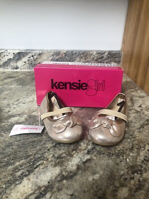 New Kensie Toddler Girl Ballerina Flats Size Champagne Color