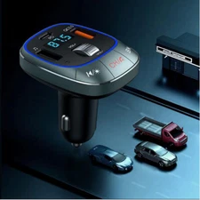 Bluetooth5.0 Car Radio Wireless FM Transmitter Adapter USB PD Charger QC3.0 Kit