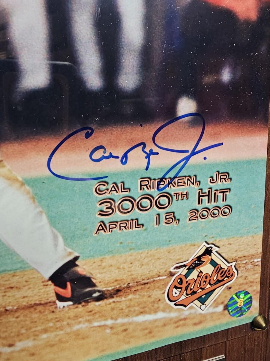 CAL RIPKEN JR ORIOLES IRON MAN HOF SIGNED AUTO L/E 3000TH HIT