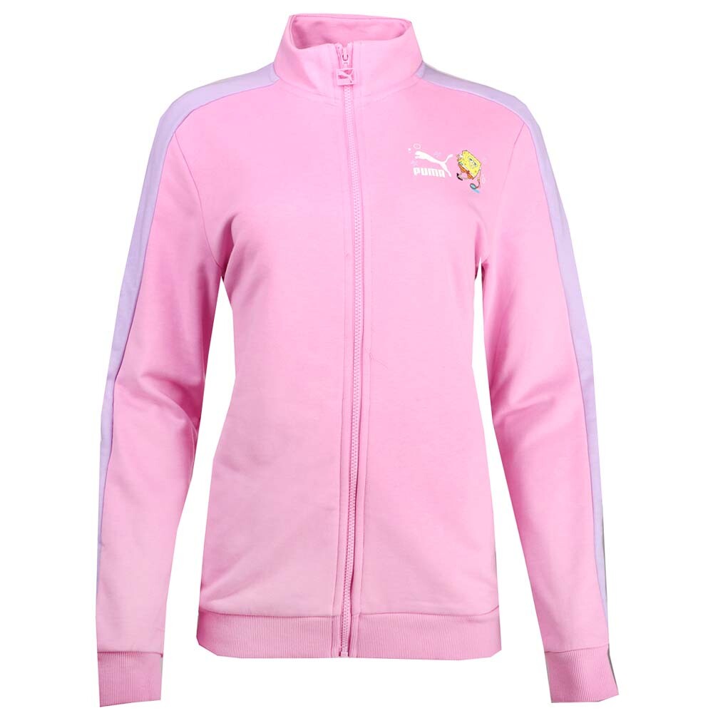 Спортивная куртка Puma T7 на молнии X Sb для девочек, розовая Повседневная спортивная верхняя одежда 53867659