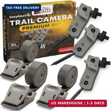 The...Cam Trail Camera Mount Kit - 6 Pack 3 Metal Mounts  3 Straps , 360  Adju