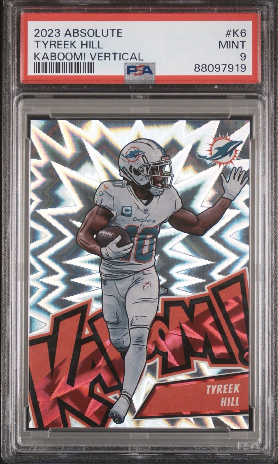 2023 Panini Absolute - Kaboom! Vertical Tyreek Hill #K6