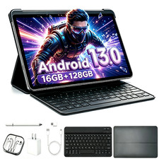 10''Android 13 Tablet 10-Core 16GB 128GB 1920 1200 2K Touch Screen with Keyboard