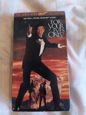James Bond 007 for Your Eyes Only VHS Tape 1981 Roger Moore