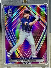 2020 Panini Chronicles SPECTRA AUSTIN MEADOWS NEON PINK PRIZM PARALLEL /75 SP