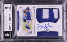 2019 National Treasures Daniel Jones Rookie Patch Autograph #162