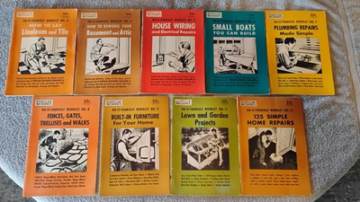 #ad Popular Mechanics Do It Yourself Magazines Lot Of 9 1954 56 $50.00