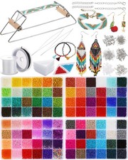 Bead Loom Kit for Adults 48000 Pcs Beading Loom Supplies with 96 Color 2 mm G...