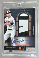 Gunnar Henderson 2024 Topps Museum Momentous Material Jumbo Patch Auto /15