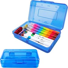 Pencil Box, Pencil Case, Large Capacity Plastic Pencil Box, Hard Hard Pencil