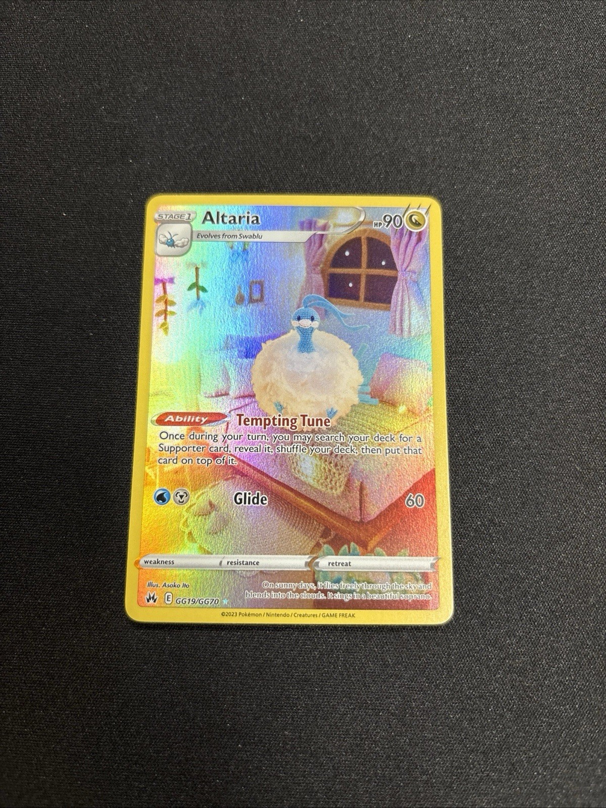 Altaria GG19/GG70 SWSH: Crown Zenith Galarian Gallery Ultra Rare Holo