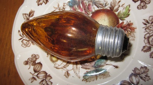 3-Bulbrite 40F15A 40W Fiesta Style Chandelier Bulb, Standard Base, Amber - Picture 4 of 4