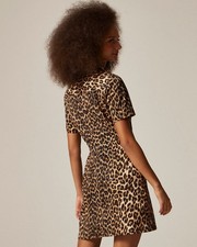 J. Crew Parc dress in leopard print Women’s Size 2 Pockets Cotton