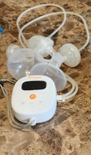Double Electric Breast Pump Adjustable Settings Collection Bottles White